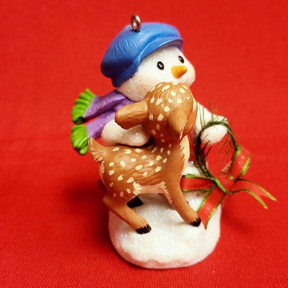 Hallmark Snow Buddies 2004 Christmas Snowman Reindeer Ornament - Picture 13 of 13